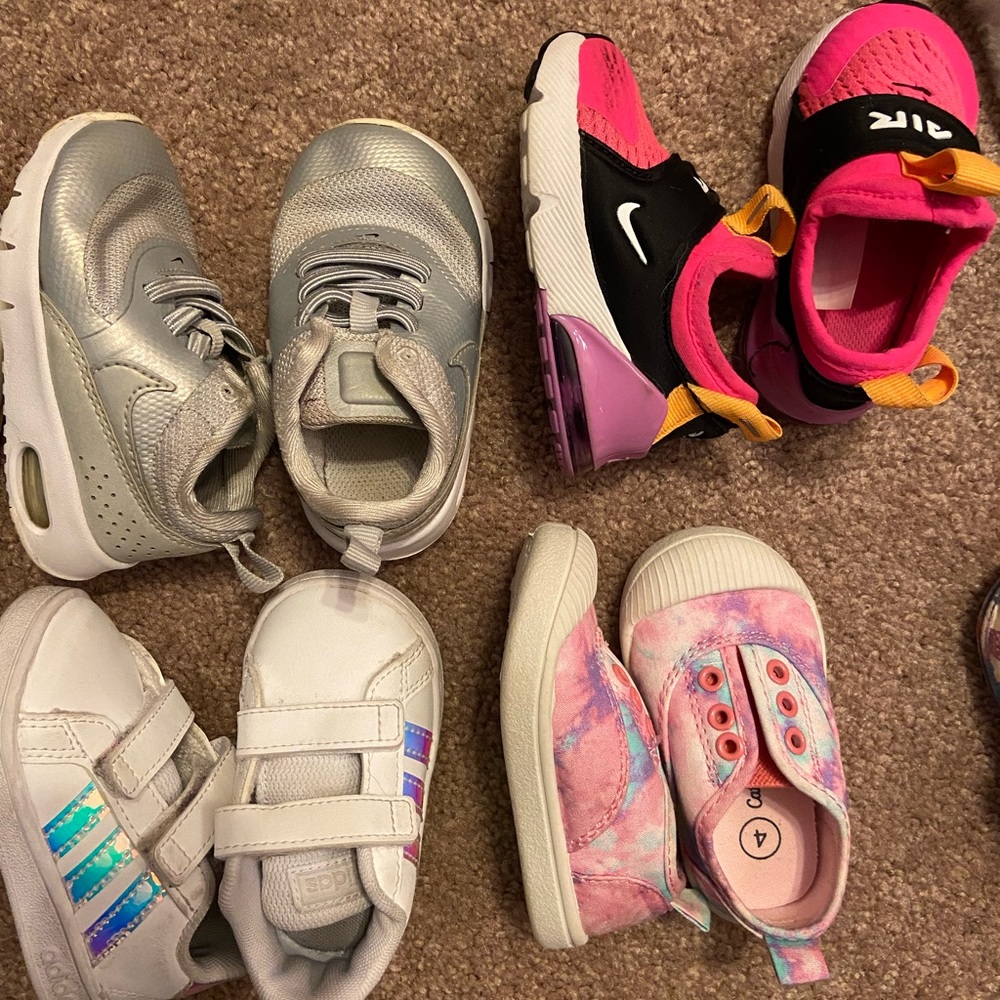 4C lil girl sneakers lot